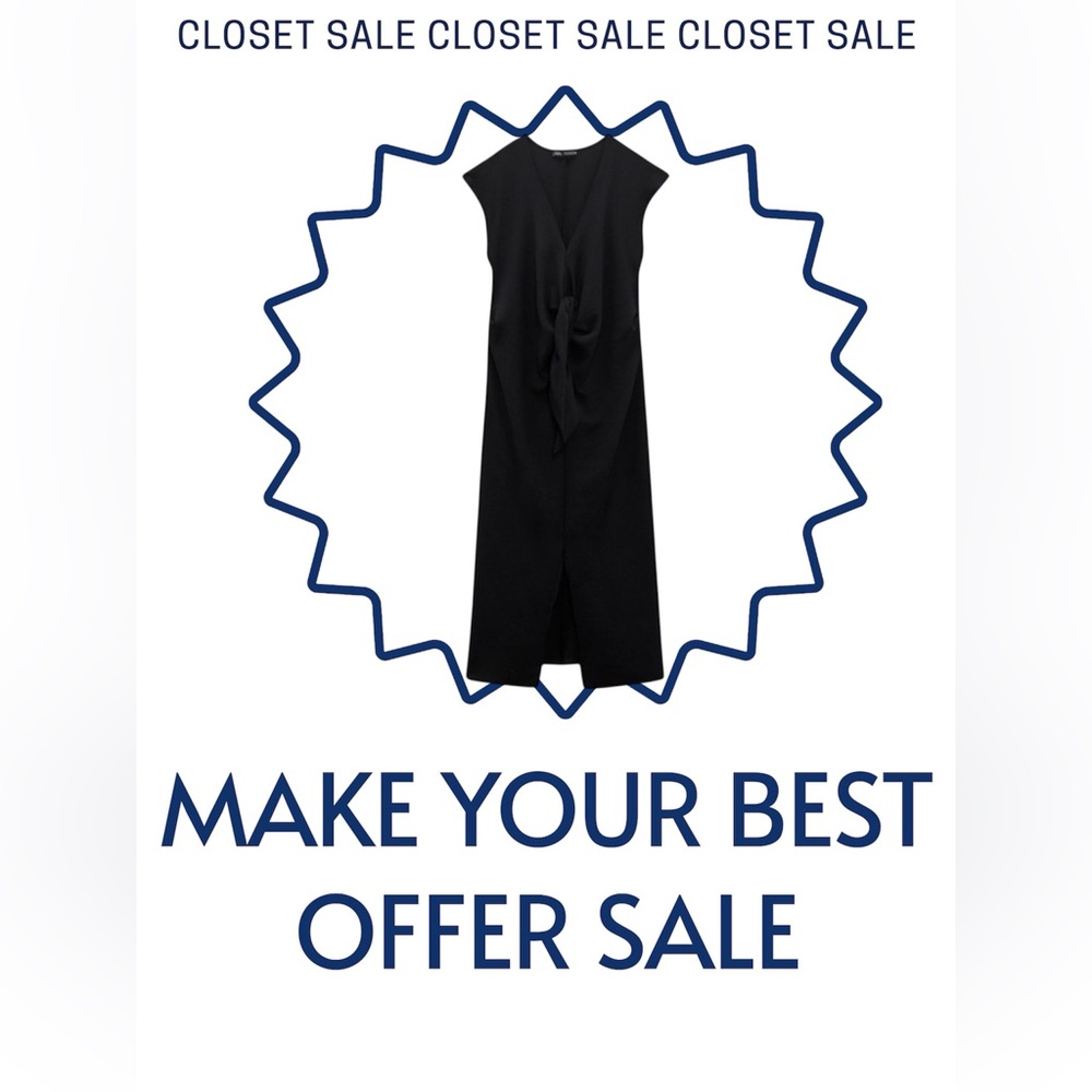 Zara Knotted Fluid Dress